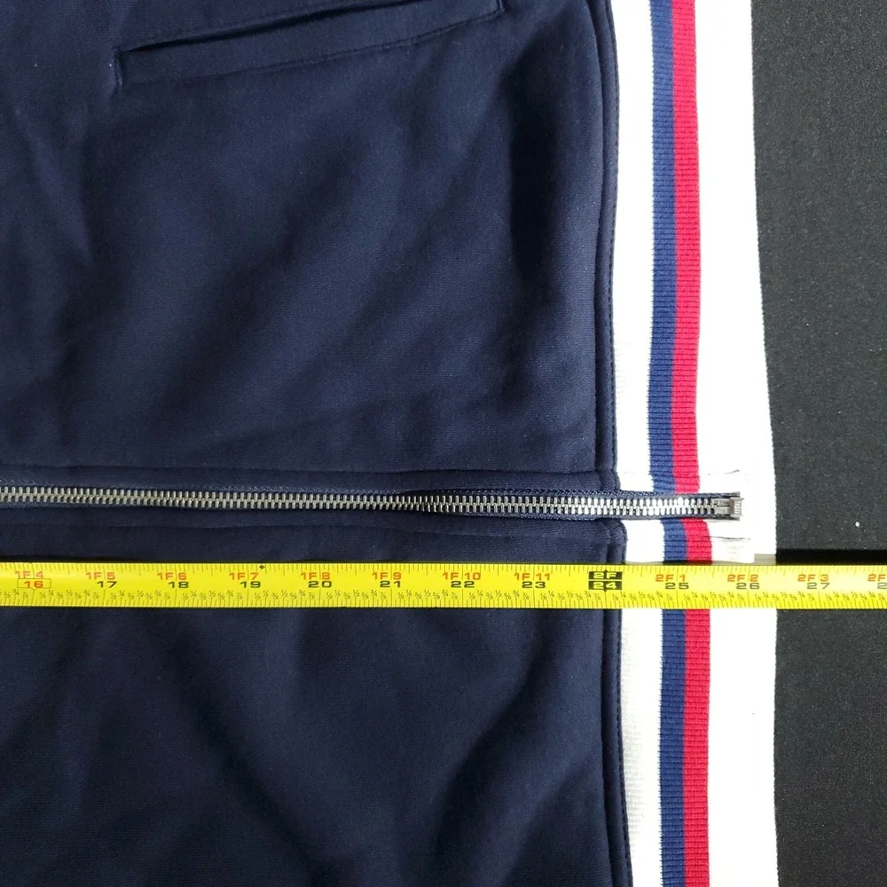 Tommy Hilfiger Jacket Mens XXL Navy White Varsity Bomber H 1985 Logo Preppy‎